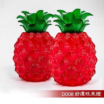【新韻傳音】好運旺來燈-好運旺旺來(鴻運當頭) 電子蠟燭 仿真蠟燭  鳳梨蠟燭燈  拜拜供神 鳳梨燈 D008