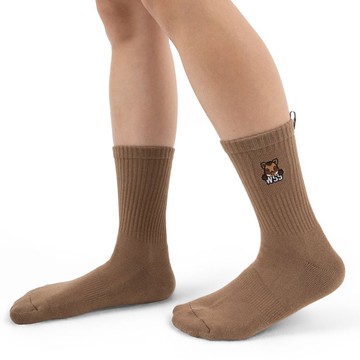 【森林動物系列】山豬刺繡機能抑菌彈性中長襪