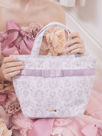 古典LOGO印花設計緞帶托特包(8A33F0J5200) - Maison de FLEUR