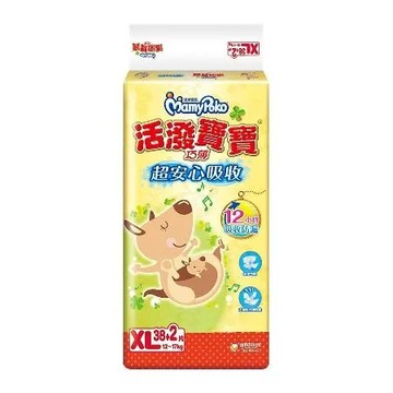 滿意寶寶 活潑寶寶紙尿褲(XL)(40片 x 4包/箱)