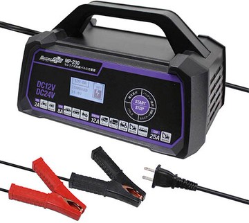 【現貨】Meltec【日本代購】全自動脈衝電池充電器12V/24V /25A 電池診斷 MP-230