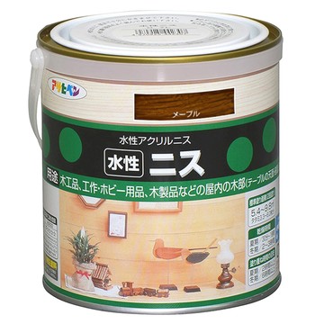 ASAHIPEN 水性木器著色清漆 楓木色 0.7L 著色底漆面漆三合一  1罐