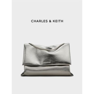 (免運)CHARLES&KEITH夏季女包CK2-20271514大容量簡約鏈條腋下包托特包