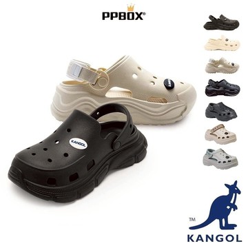 KANGOL 袋鼠 洞洞鞋 獨家款 64228672 時尚 餅乾鞋 穆勒鞋 厚底 泡芙鞋 拖鞋 雲朵鞋  日韓穿搭