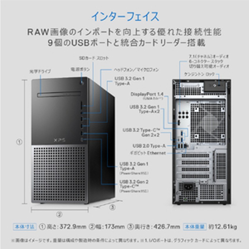 DELL(デル) 〔展示品〕 XPS 8950 DX80VR-CHLC ナイトスカイ 【262-ud