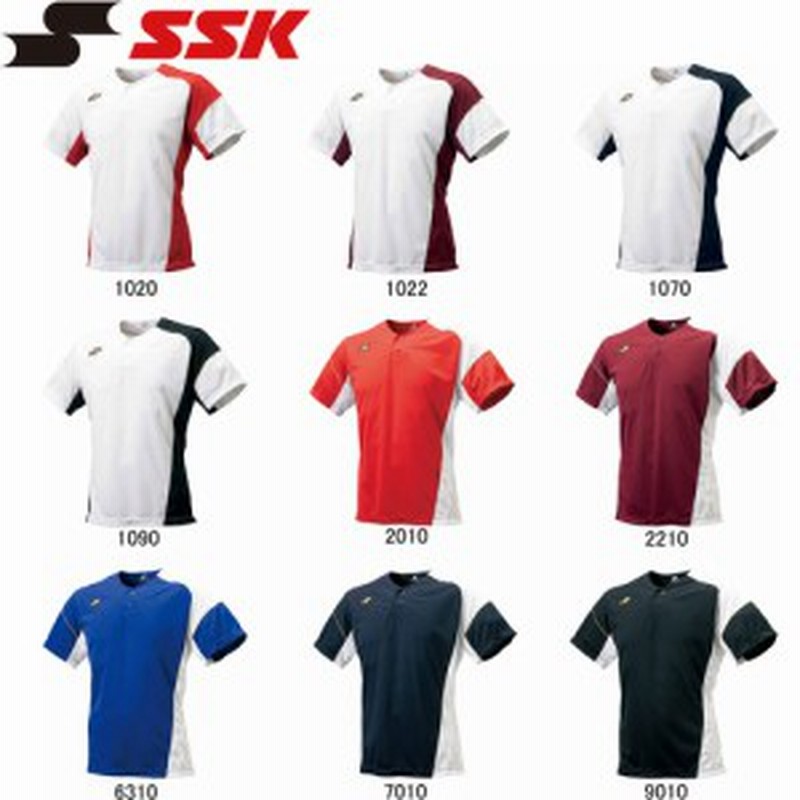 エスエスケイ SSK メンズ レディース 野球ウェア 練習用シャツ 2ボタンベースボールTシャツ BT2290 半袖 シャツ スポーツウェア  LINEショッピング