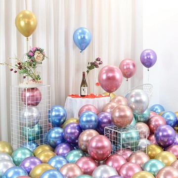 【芽米栗】最快隔日到 12吋金屬氣球 金屬氣球 金屬色系氣球生日佈置 派對氣球 氣球佈置 佈置氣球 週歲佈置 氣球