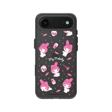 iPhone Air Clear (相機按鈕) 酷墨灰 - 三麗鷗-美樂蒂 My Melody - 美樂蒂表情包