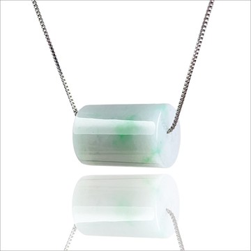 【萬事亨通】飄陽綠翡翠路路通項鍊 | 天然緬甸玉翡翠A貨 | 送禮