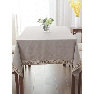 環保客廳茶幾布中式家用長方形桌布布藝酒店臺布正方形棉麻餐桌布