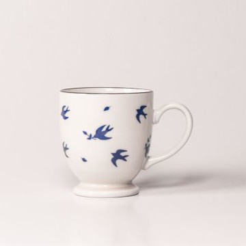 上作美器 日本製飛燕高腳馬克杯/水杯/茶杯/咖啡杯(250ml)