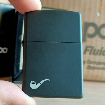 【現貨】美國 Zippo 打火機 正品  菸斗專用打火機    烤漆黑   型號218PL