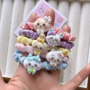 🌟超夯可愛吉伊小八小腸髮圈ins少女閨蜜頭繩甜美男友森系學生情侶手鍊