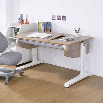 【SingBee 欣美】寬120cm CB-602 L型板成長機能桌(書桌 兒童書桌 升降桌)