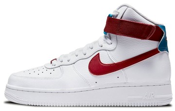 WMNS AIR FORCE 1 HIGH WHITE TEAM RED