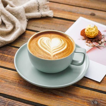 北歐風格咖啡杯套裝 啞光色拉花杯卡布奇諾拿鐵杯 家居速溶咖啡杯