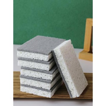 木漿棉洗碗擦刷碗巾海綿洗鍋神器不沾油廚房專用耐用百潔布不傷鍋