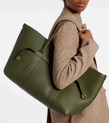 Loro Piana Ghiera Large leather tote bag