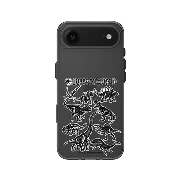 iPhone Air Clear (相機按鈕) 酷墨灰 - Jurassic Park/ Jurassic World - 侏羅紀世界板畫