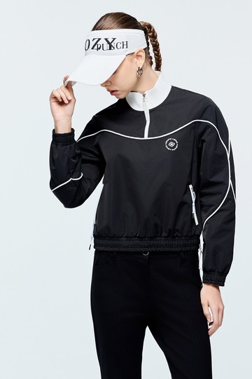 線條鑲出芽衝鋒衣