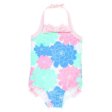 美國 RuffleButts 小女童無袖連身泳裝_大花朵(RBSW05-04)