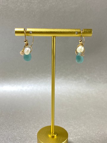 希望之石 月光珍珠多戴式耳鈎