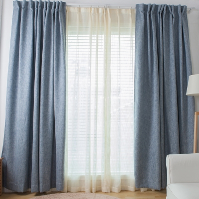 伊美居 布拉格遮光半腰窗簾 130x165cm 2件 三色可選