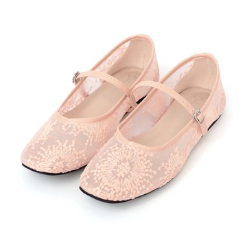 D+AF 仙女閃光蕾絲網紗平底瑪莉珍鞋