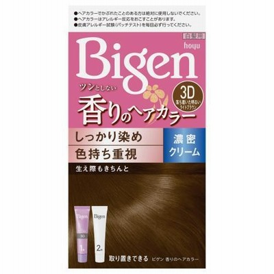 ビゲン 香りのヘアカラー クリーム 3D(落ち着いた明るいライトブラウン) ホーユー 返品種別A