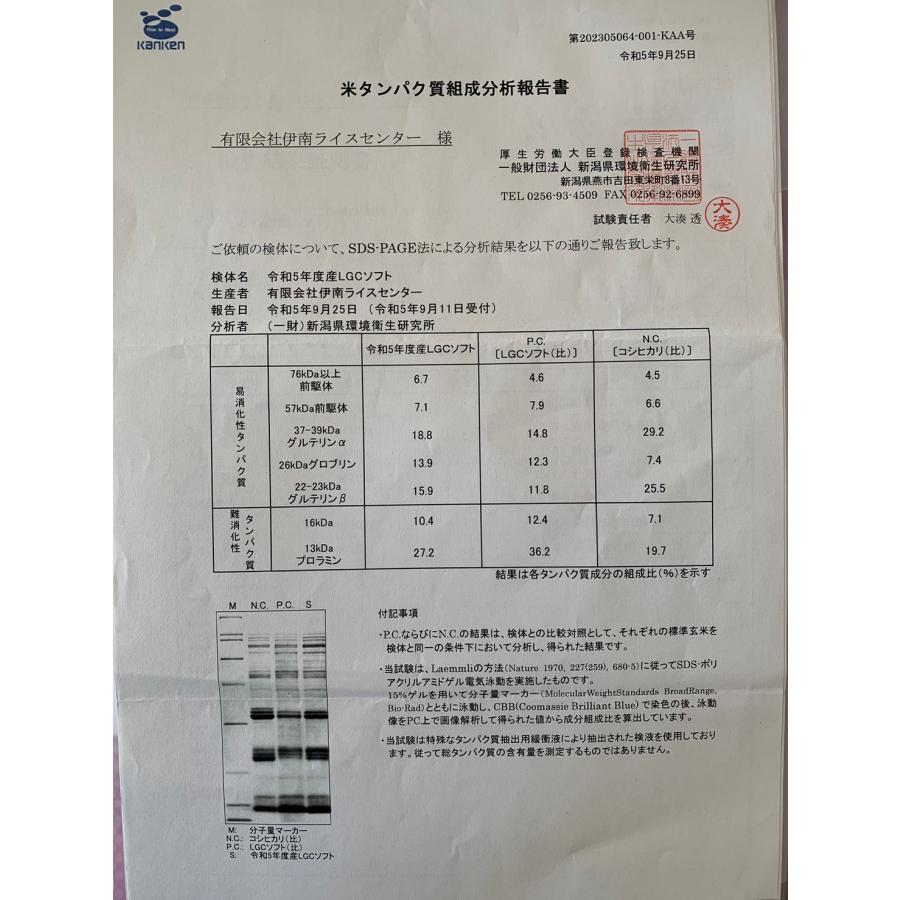 精米済み 新米 令和5年産   岐阜県産 お米 LGCソフト 5kg タンパク質制限 Lowグルテリン米