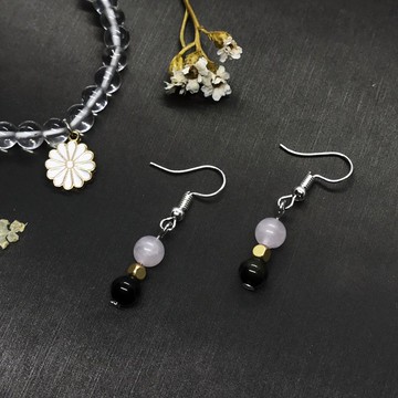 黃銅系列/沉澱黑金好搭小款耳環