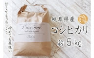 T rice Store 岐阜県産コシヒカリ（玄米） 約5kg