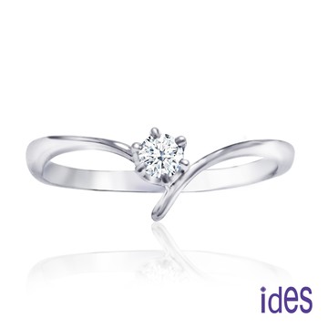 ides愛蒂思 成年禮 生日禮 日系輕珠寶OL系列設計款14K金鑽石戒指/嬌點