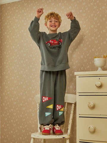 Pigment Dyed Bio Washed Mini Cargo Jogger Pants [Gray]