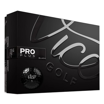 VICE PRO PLUS 高爾夫球 12入/盒 四層球 黑色