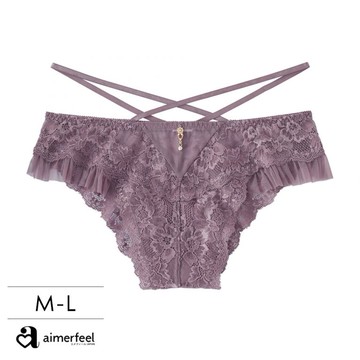 aimerfeel-亮麗墜飾半包臀內褲-薰衣草色-1901622-PU32