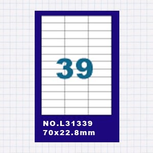 滿額現折180★(5包)OGI A4標籤貼紙3欄13列/50張入 四邊直角 雷射.噴墨.點距陣各式列表機專用 標籤貼紙No.L31339