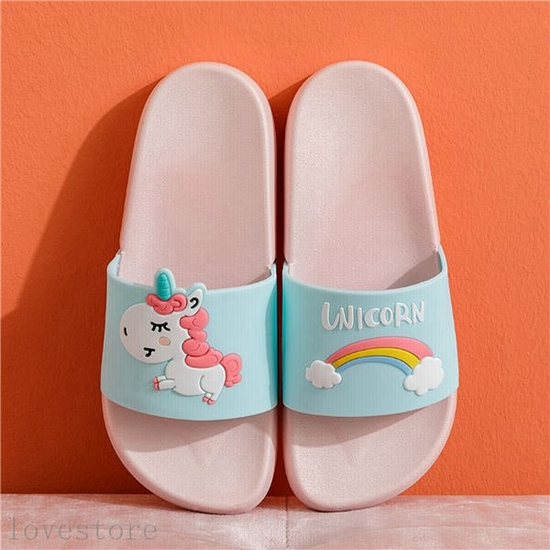 スリッパ 夏 サンダル 可愛い ユニコーン柄 軽量 滑り止め ルームシューズ 男女兼用 親子スリッパ キッズ 家族 トイレ 室内 柔らかい 通販 Lineポイント最大0 5 Get Lineショッピング