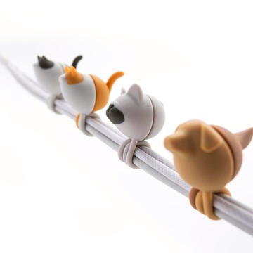 ZOO 動物收線球 - 寵物系 叢林系 2個一入/共2入 鱷魚/河馬, 大象/長頸鹿