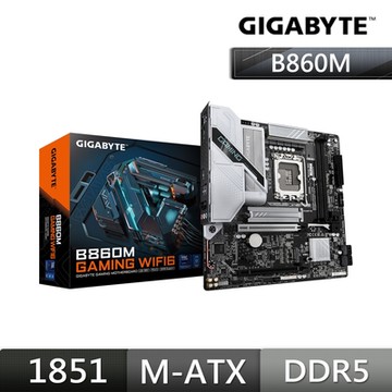 技嘉GIGABYTE B860M GAMING WIFI6 Intel 主機板