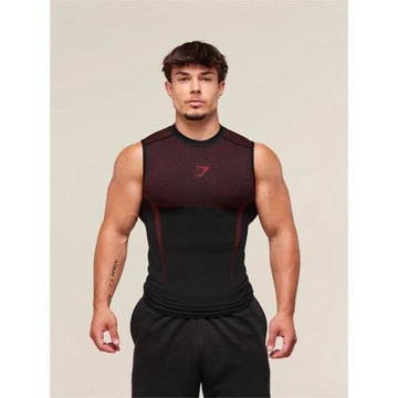 GYMSHARK新款男士運動健身彈力背心上衣休閑透氣緊身無袖休閑跑步