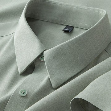 【涼感無痕莫代爾】襯衫男短袖免燙抗皺2025夏季高端商務休閑寸衣