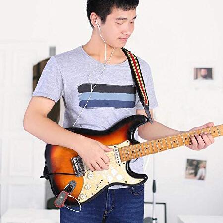 Wireless Guitar System, Electric Bluetooth Guitar Effector, Portable USB Rechargeable Long Service Bluetooth Sound Modes, 6.35MM Guitar Synthesize C