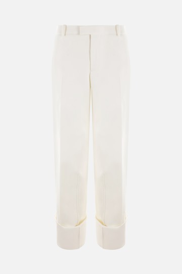BOTTEGA VENETA grain de poudre straight-leg pants Woman