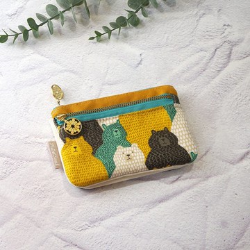 四格收納錢包(S)_森林小熊