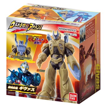 BANDAI 超人力霸王雅克怪獸軟膠 ADVANCE機械巨像基瓦斯 塑膠PVC材質 適用年齡: 3歲以上  1盒