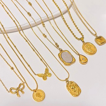 【唯家】日韓小衆設計項鍊女鈦鋼不掉色花朵輕奢鎖骨鏈百搭設計感毛衣鏈潮