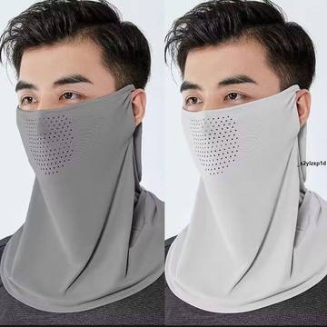 ✨戶外防曬面罩 遮全臉防曬臉罩薄款防紫外線戶外冰絲面罩男女夏天護頸清爽