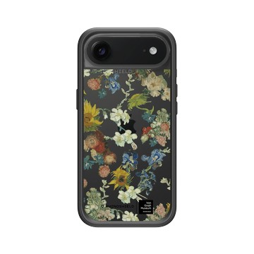 iPhone Air Mod NX -邊框背蓋組合 (相機按鈕) 黑 - Van Gogh Museum - Vincent 的花朵-50週年紀念款 透明