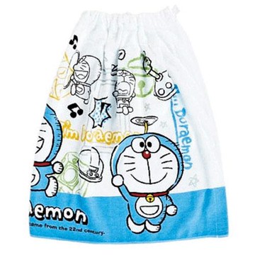 哆啦A夢 兒童 鬆緊 扣式 浴巾 毛巾 日貨 正版授權 J00030014